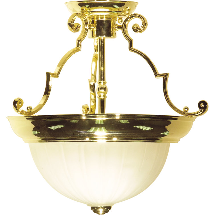 Rogowski Glass Semi Flush Mount