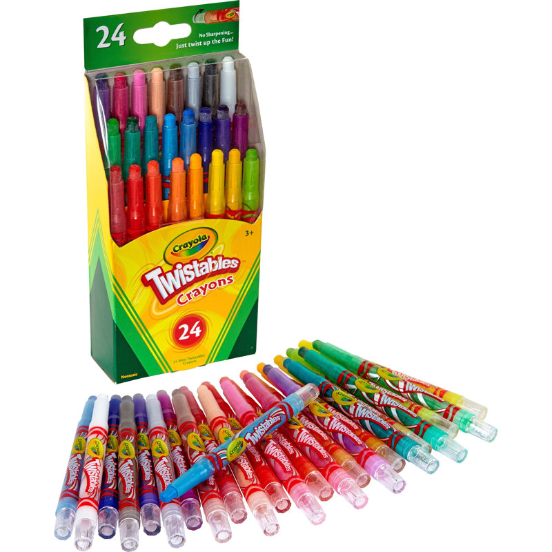 Mini crayons de couleur (24 paquet)