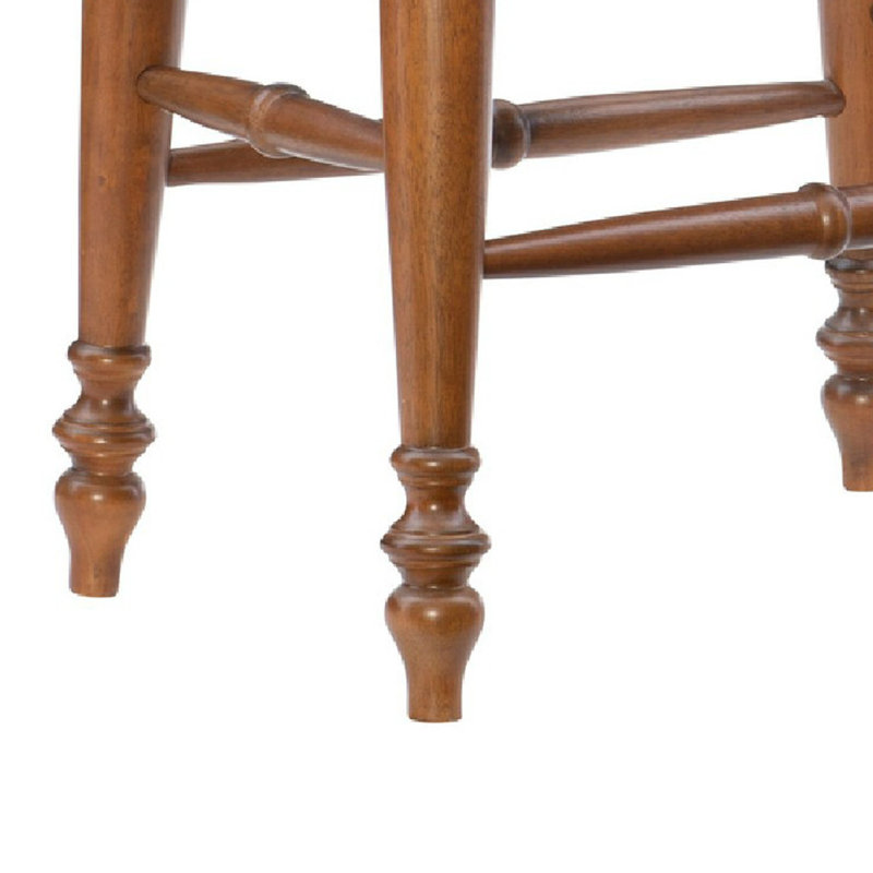 Tabouret de bar et de comptoir Avalo, Tabouret de comptoir (assise de 25 po de hauteur), Noyer