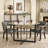  Wexford Collection Set of 2 Mid-Century Modern Upholstered Dining Chairs, Faux Leather Wood Accent Chairs with Arms and Casters for Dining Room, Kitchen or Office-10272574-49655580