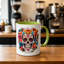 1pc Floral Skull Ceramic Coffee Mug Unique Gift for Friends, Family, and Colleagues - Ideal for Birthdays.