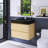 30" Wall-Mounted Single Bathroom Vanity With Solid Surface Top-2027312909