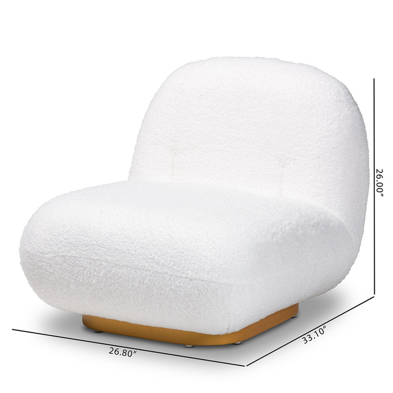 Upholstered Slipper Chair