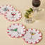 Fete Embroidered Linen Coasters