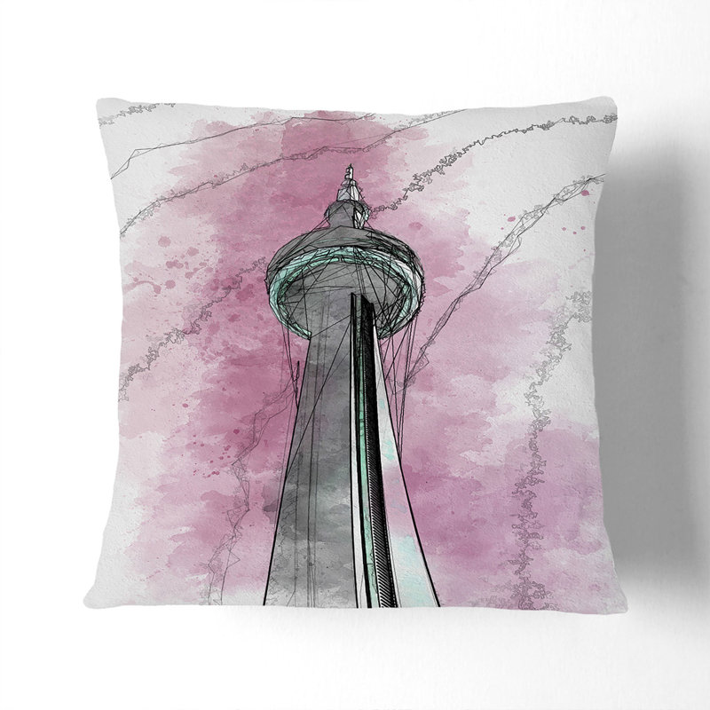 Square Cushion, 40cm H x 40cm W x 15cm D, White