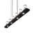 Darlina 6 - Light Flat Black LED Kitchen Island Pendant