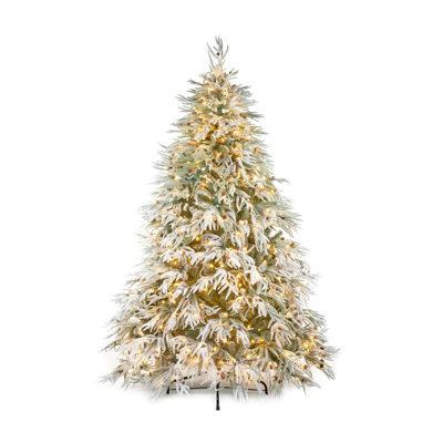 7.38' H Lighted Artificial Fir Christmas Tree