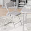 Ensemble de 3 tables pliantes et chaises pliantes avec coussins moelleux en polyuréthane-131438408-131438413-131438411