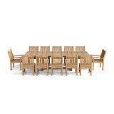 Valencia Outdoor 13 - Piece Teak Dining Set