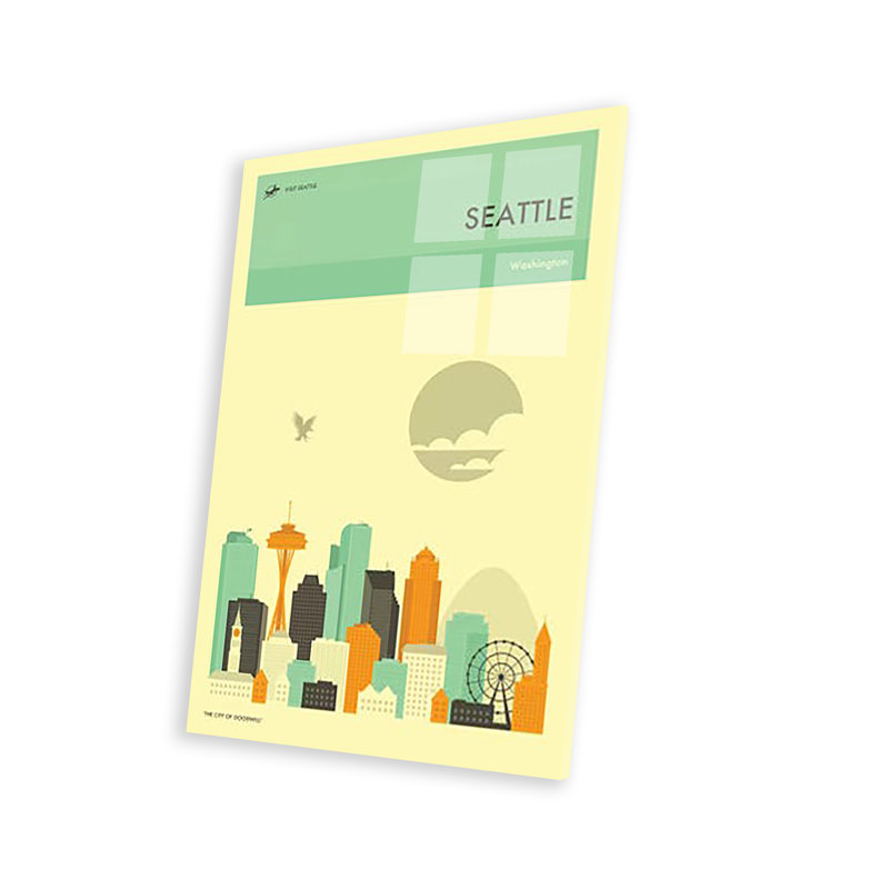 " Seattle Skyline " by Jazzberry Blue, 24" H x 16" W x 0.25" D