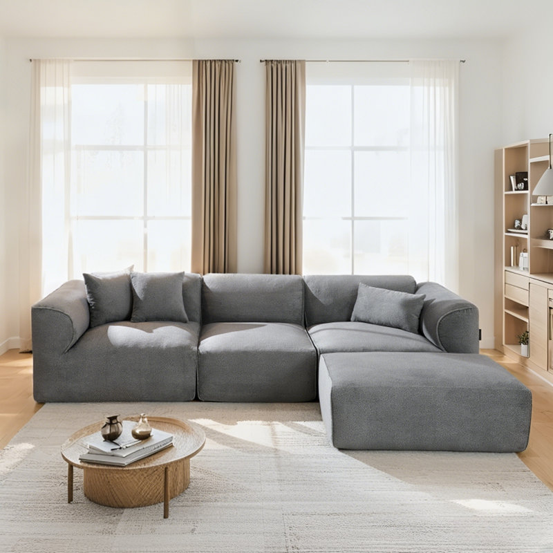 Canapé modulaire Boneless, Gris