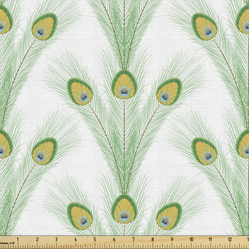 Glenloft Long Peacock Bird Plumes Fabric