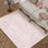 Kitty Machine Washable Vintage Area Rug With Non-Slip Backing