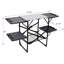 Table de cuisine pliante pour camping - station de cuisson extérieure portable avec plateau résistant à la chaleur, 4 tables d'appoint, support de rangement pour les pique-niques et les voyages de camping (table seulement)-133261486-133261487