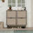 4 Door Shoe Rack, Freestanding Modern Shoe Storage Cabinet, For Entryway, Sideboard