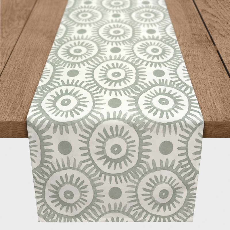 Chemin de table Nieves, 72 po x 16 po, Vert