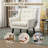 Tufted Upholstered Wide Back Armchair（Set of 2）-412486749