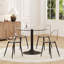 Dining Table Set For 4, 35" Glass Top Kitchen Table And Chairs For Small Spaces-123294123