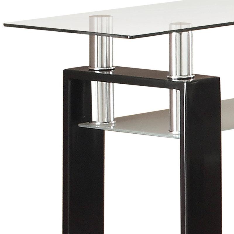 Oecusse 48'' Glass Top Console Table