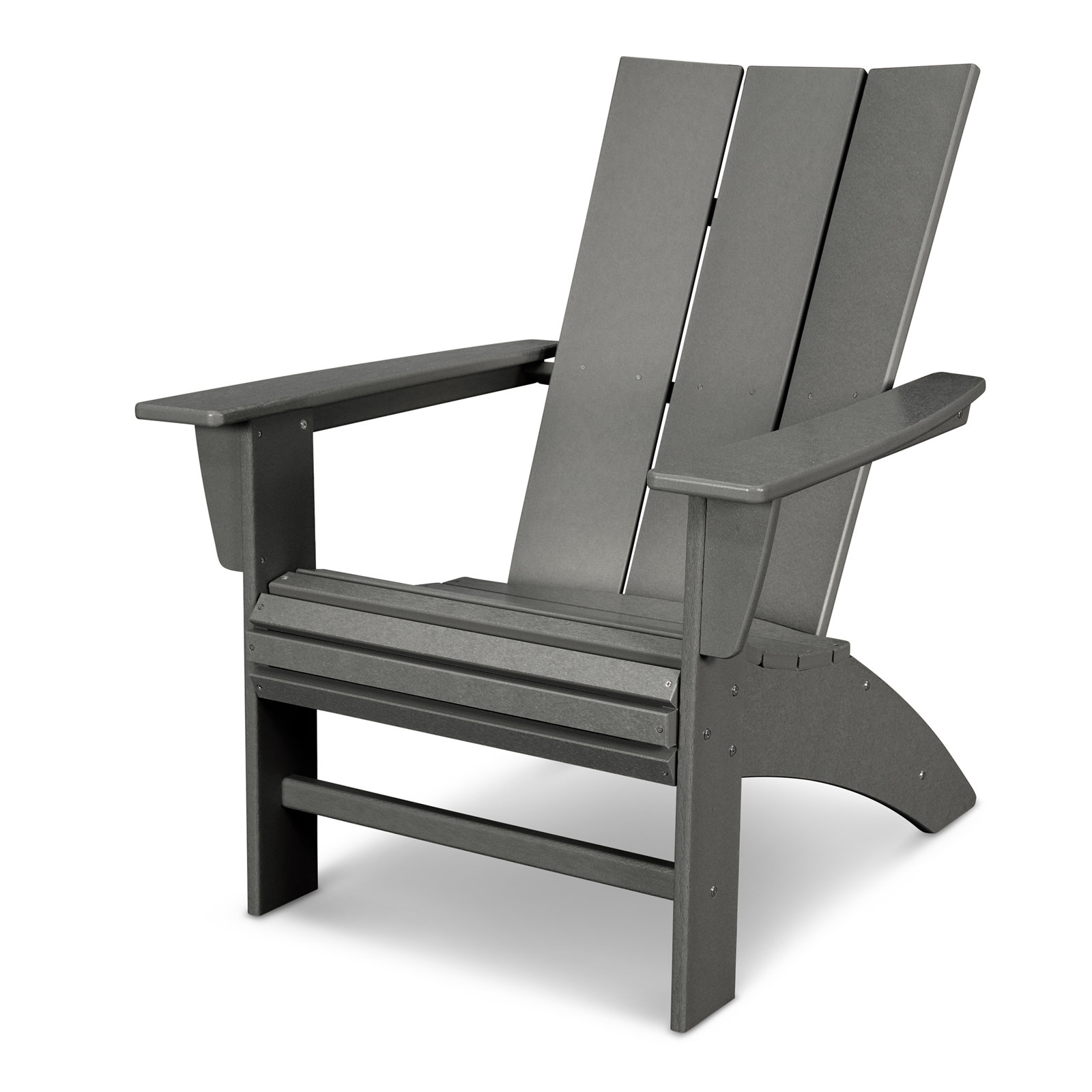 POLYWOOD® Modern Adirondack Chair, Slate Gray