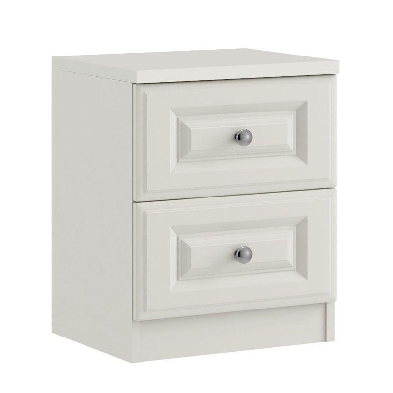 Fairbourne 47cm W Manufactured Wood Bedside Table, White