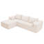 Canapé à compression en L modulaire et combinable-446231835