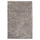 Streets Abstract Area Rug in Blue/Gray/Silver