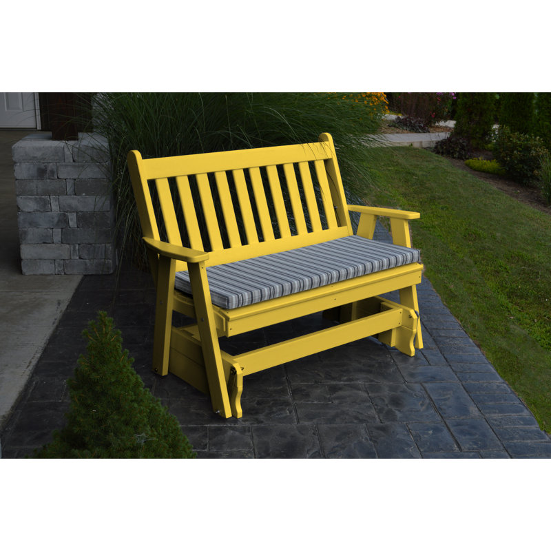Banc Speth, H 41 po x l 62 po x P 27 po, Jaune citron