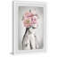 Pink Flower Turban by Julia Posokhova - Single Picture Frame Print-1105439801-1105439792