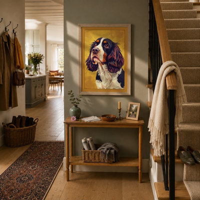 Gentle Spaniel Modern - Framed Print