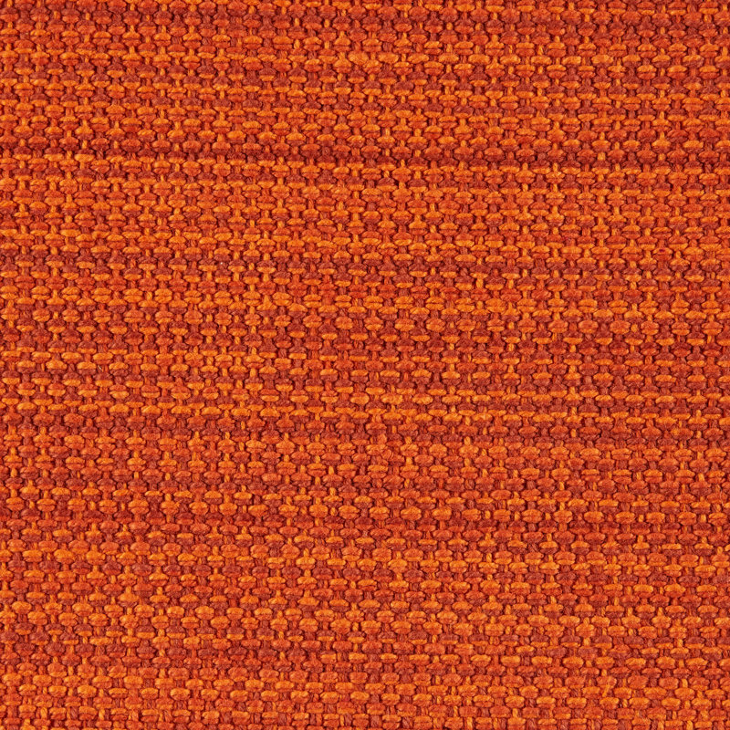 Ensemble de napperons en coton Wieland, Orange brûlé, À rayures
