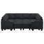 Canapé-lit modulaire en chenille avec rangement Anjanette-1125681375