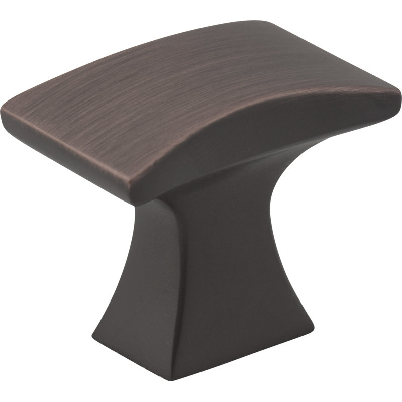 Philip Rectangular Knob, Brushed Oil Rubbed Bronze
