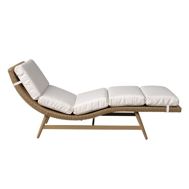 Outdoor Chaise Lounge, Hickory