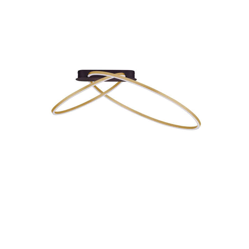 Flush Mount, BRASS GOLD, 2, 42