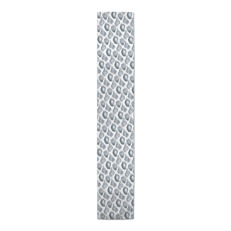 Chemin de table lapin Savarese, Gris, 90 po x 16 po, Imprimé animal 4