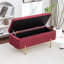 Banc de rangement rembourré en velours Miajah-216298511