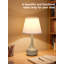 Ensemble de 2 lampes de chevet tactiles, lampes de table à intensité variable à 3 voies pour table de chevet avec abat-jour en tissu, lampe de bureau, lit, salon, bureau