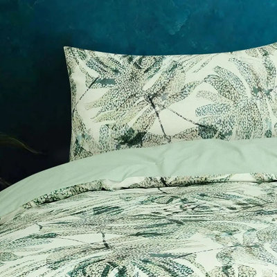Chipperfield Cotton Blend, Polyester Floral Duvet Cover Set with Pillowcases