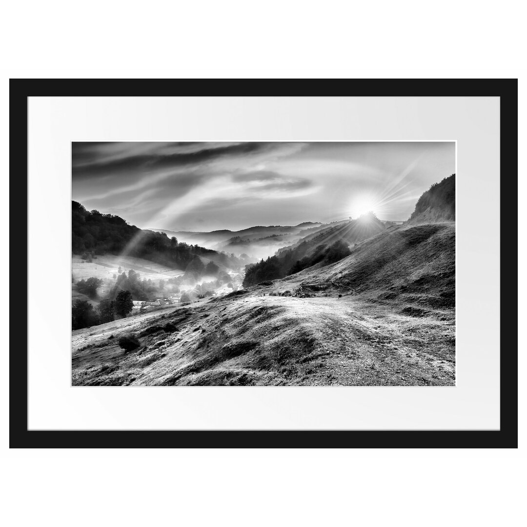 Gerahmtes Poster Berglandschaft