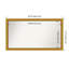Townhouse Gold Non-Beveled Bathroom Wall Mirror-1016737301
