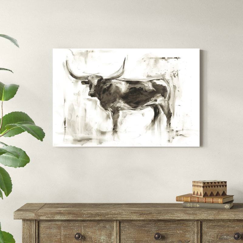 Étude Longhorn II, H 24 po x l 36 po x P 1,25 po