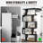 Rufio 62.5" H 27.5" W 5-Tier Manufactured Wood Geometric Bookcase (Set of 2)-1204720831