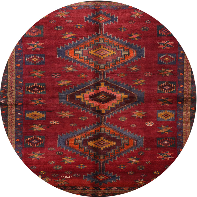 Caylem Oriental Indoor Rug, Round 4'