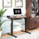 Home Office Height Adjustable Standing Desk With Built-in Power Outlet