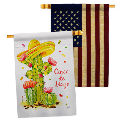 Drapeau de maison Cactus Cinco De Mayo