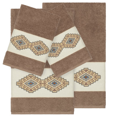 Gianna Embellished 4 Piece Towel Set