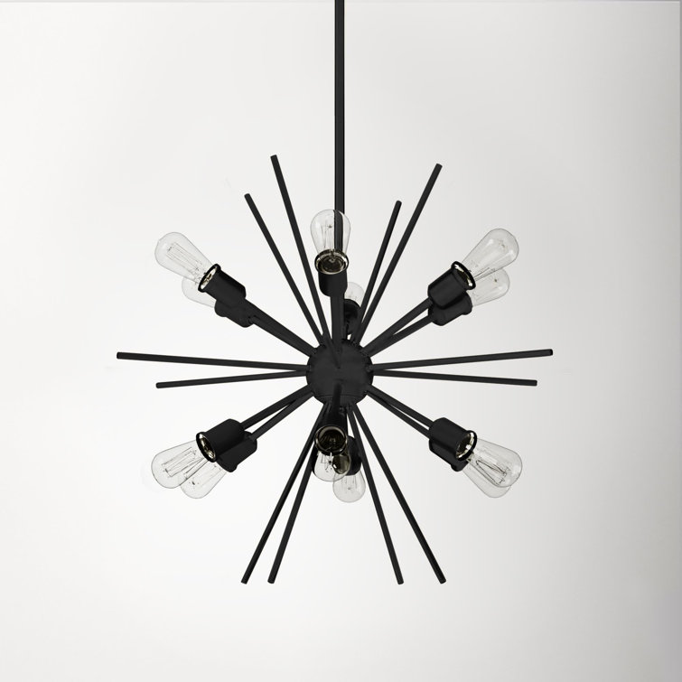 Morrison 12 Light Metal Dimmable Sputnik Chandelier