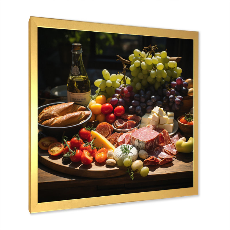 «Delectable Delights I», reproduction sur toile, H 16 po x l 16 po x P 1 po, Encadrement doré