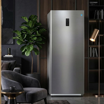 20,2 pieds cubes Pi. Congélateur vertical, congélateur vertical autoportant avec tablettes réglables pour le garage et la cuisine